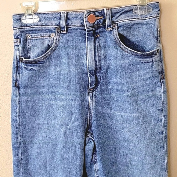 ASOS Women's Medium Wash Frayed Hem Skinny Jeans - Size 26 - Picture 2 of 10